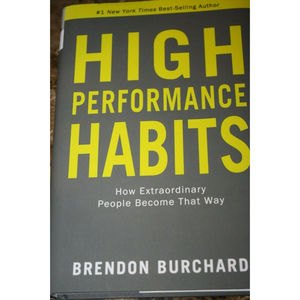 HIGH PERFORMANCE HABITS BRENDON BURCHARD  BOOK NEW + NOTE FROM AUTHOR